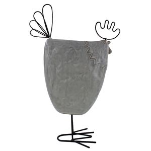 Galinha Decorativa 32cm em Porcelana Brascontinental