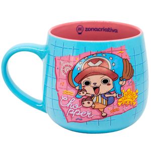 Caneca One Piece Tony Chopper 400ml em Cerâmica Zona Criativa