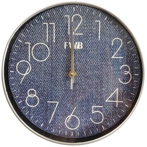 Relógio de Parede Analógico 25cm em Plástico FWB
