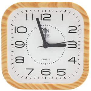Relógio de Mesa Quadrado 10,2cm em Plástico Imporiente