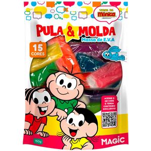 Massinha Pula e Molda Turma da Mônica 15 Cores em EVA Magic Kids