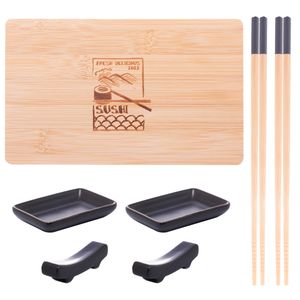 Kit Sushi Sapporo 8 Peças em Bambu Lyor