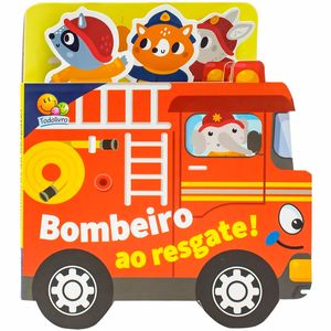 Livro Passeando pela Cidade Bombeiro 19,5cm em Papel Todo Livro
