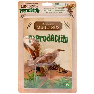 Livro Mundo dos Minidinos Pterodáctilo 20cm em Papel Todo Livro