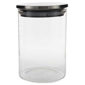 Pote Hermético C/ Tampa Inox 300ml em Vidro Fu Xing