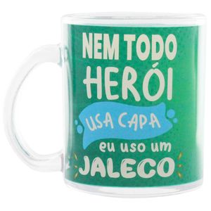 Caneca Profissões Medicina 330ml em Vidro Kehome