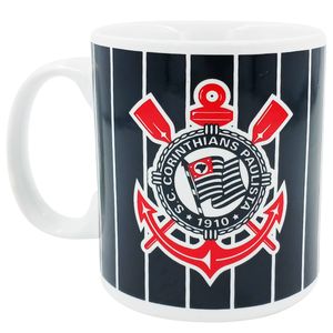 Caneca Corinthians 320ml em Porcelana Mileno