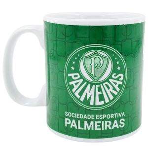 Caneca Palmeiras 320ml em Porcelana Mileno