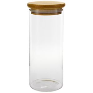 Pote Hermético C/ Tampa Bambu 400ml em Vidro Sanxia