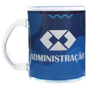 Caneca Profissões Administração 330ml em Vidro Kehome