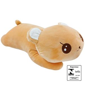 Urso de Pelúcia Deitado 49cm em Poliéster CAA Toys