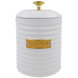 Lata Coffee C/ Tampa Friso 15,5cm em Metal Paramount