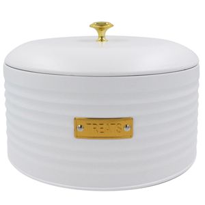 Porta Biscoitos C/ Tampa 21cm em Metal Paramount