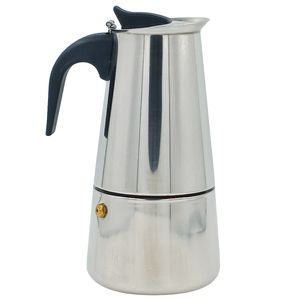 Cafeteira Expresso Italiana 6 Xícaras em Aço Inox Kehome