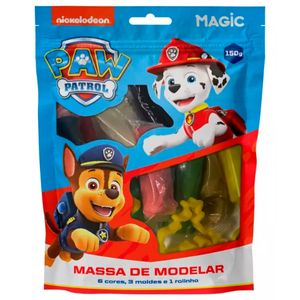 Massinha de Modelar Patrulha Canina 6 Cores em Plástico Magic Kids