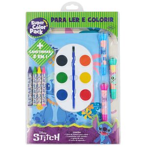 Livro Super Pack Stitch P/ Ler e Colorir em Papel DCL Editora