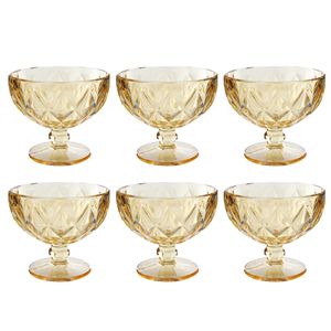 Jogo de Taças Diamond Coquetel 6 Peças 310ml em Vidro Kehome
