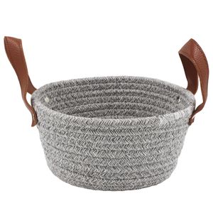 Cesto Organizador C/ Alça 19cm em Algodão Fu Xing