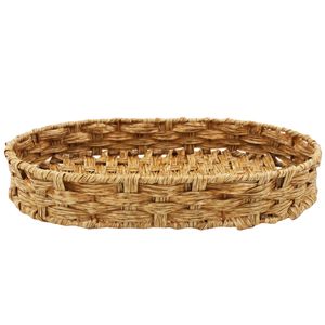 Bandeja Oval Trançada 31cm em Plástico Fu Xing