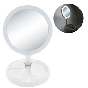 Espelho de Mesa C/ LED 15x32cm em Plástico Fu Xing