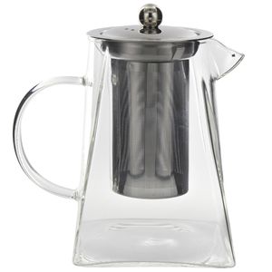 Chaleira C/ Infusor + Tampa 950ml em Vidro Fu Xing