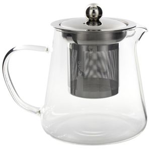 Chaleira C/ Infusor + Tampa 280ml em Vidro Fu Xing