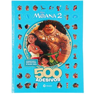 Livro 500 Adesivos Moana 2 27,8cm em Papel Culturama