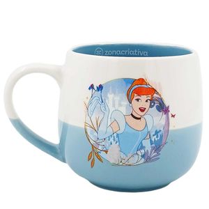 Caneca Princesa Cinderella 400ml em Cerâmica Zona Criativa