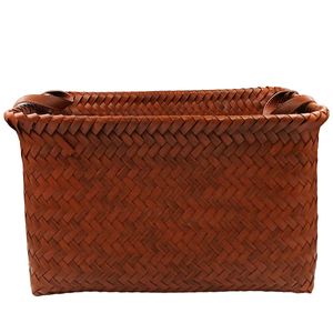 Cesto Organização Trançado 38x27cm em Plástico Fu Xing