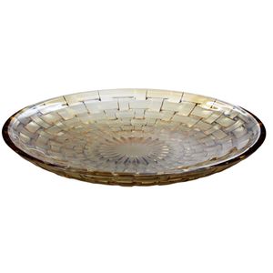Prato Decorativo 20cm em Vidro Rutmar