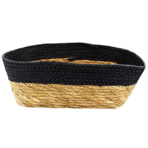 Cesto Retangular Decorativo 35x28cm em Fibra Natural Paramount