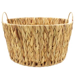 Cesto Seagrass Redondo C/ Alça 38x20cm em Fibra Natural Paramount