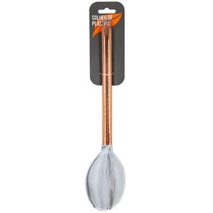 Colher de Silicone Cabo em Metal Rose 33cm Livon