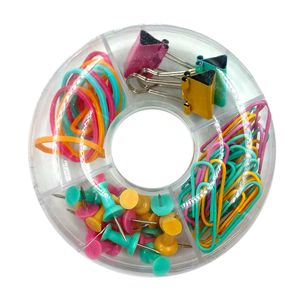 Kit Escritório 4 em 1 Redondo 63 Peças em Plástico Tokyo Design