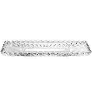 Travessa Geneva Retangular 30x17cm em Cristal Wolff