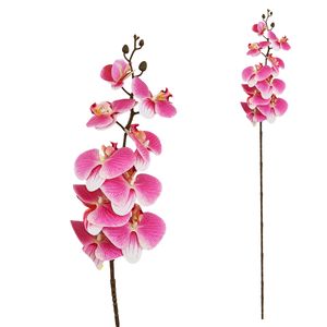 Haste Arranjo Orquídea Artificial 105cm em Plástico Bella Garden