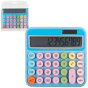 Calculadora de Mesa 12 Dígitos 14,5x15cm em Plástico Fu Xing