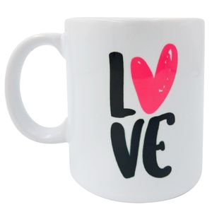 Caneca Love 325ml em Porcelana Mark Presentes