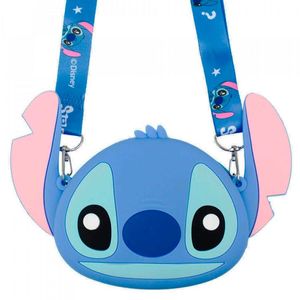 Bolsa Infantil Stitch C/ Alça 18x10cm em Silicone Taimes
