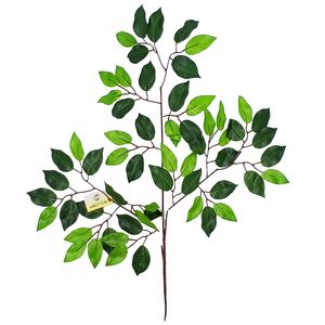 Haste Folhas de Mini Ficus Artificial 54cm em Plástico Bella Garden