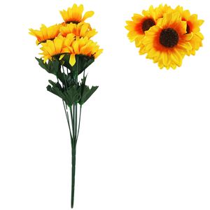 Buquê Girassol Artificial 44cm em Plástico Bella Garden