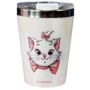 Copo Snap Gata Marie 300ml em Aço Inox Zona Criativa