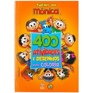 Livro 400 Atividades Turma da Mônica 15,5x23cm em Papel Editora Online