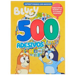 Livro Infantil Bluey C/ 500 Adesivos 27,3cm em Papel Editora Online