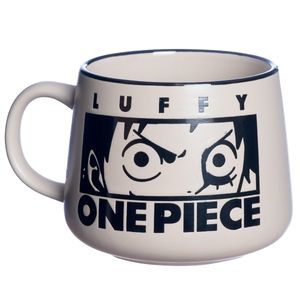 Caneca One Piece Luffy 500ml em Cerâmica Zona Criativa