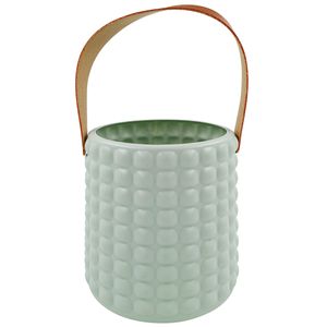 Vaso C/ Alça Decorativo 15cm em Plástico Gifthome