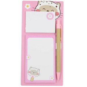 Bloco de Anotação Gatinho C/ Caneta 9,8x20cm em Papel Interponte