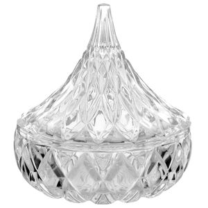 Bomboniere Decorativa 12,5x13cm em Vidro Milk