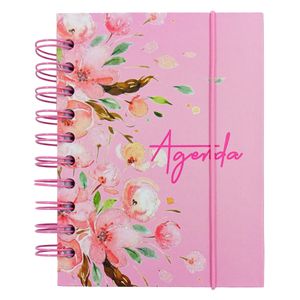 Agenda Permanente Flores 11,2x15cm em Papel Interponte