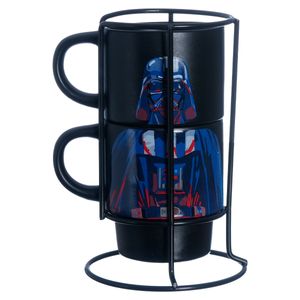 Jogo de Canecas Star Wars 2 Peças 150ml em Cerâmica Zona Criativa
